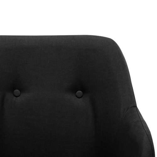Stolica za ljuljanje od tkanine crna Cijena