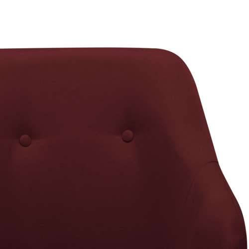 Stolica za ljuljanje od tkanine crvena boja vina Cijena