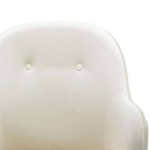 Stolica za ljuljanje krem-bijela baršunasta Cijena