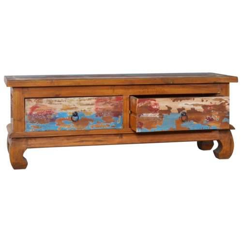 TV ormarić 110 x 35 x 40 cm od obnovljene tikovine Šareni 1 Cijena
