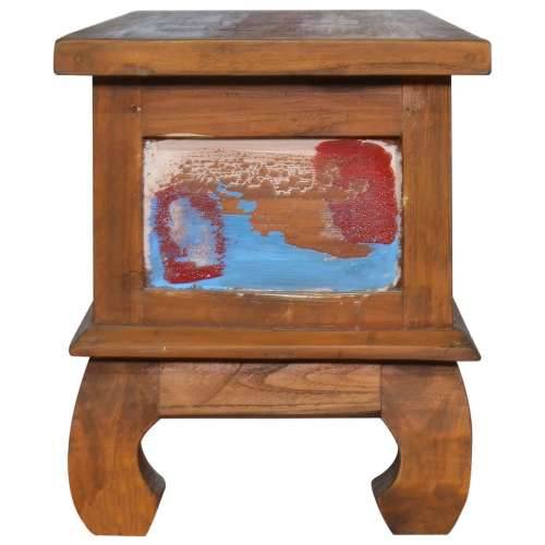 TV ormarić 110 x 35 x 40 cm od obnovljene tikovine Šareni 1 Cijena
