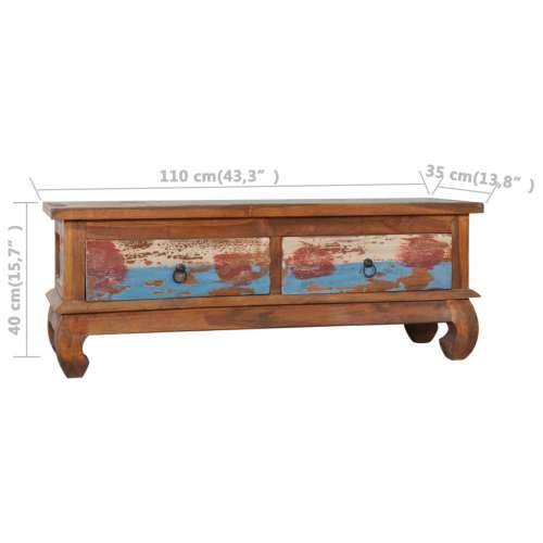TV ormarić 110 x 35 x 40 cm od obnovljene tikovine Šareni 1 Cijena