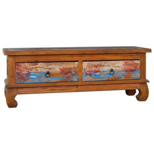 TV ormarić 110 x 35 x 40 cm od obnovljene tikovine Šareni 1 Cijena