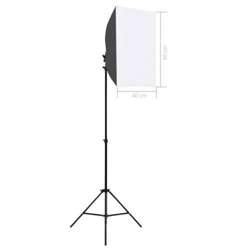Komplet fotografske opreme sa svjetlima softbox i pozadinom - Crna 300 x 300 cm 1 Cijena