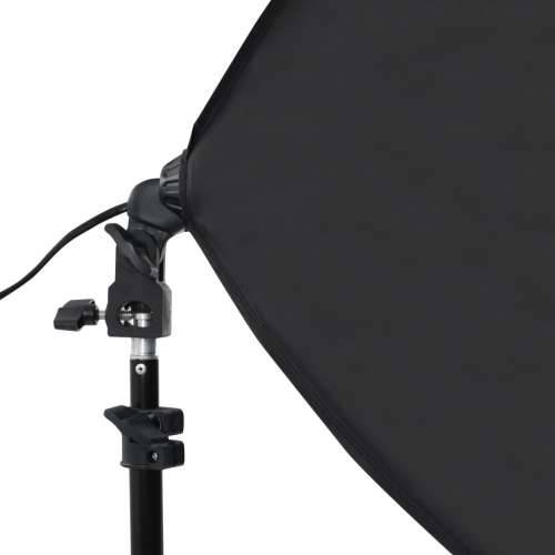 Komplet fotografske opreme sa svjetlima softbox i pozadinom - Crna 300 x 300 cm 1 Cijena