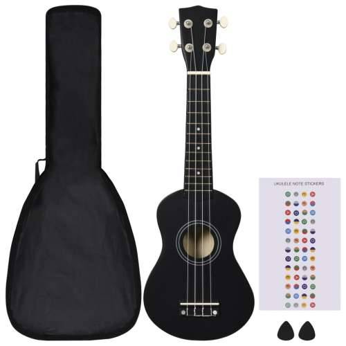 Set dječjeg ukulelea Soprano s torbom crni 21 ” Cijena