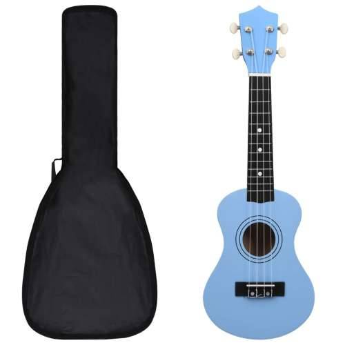 Set dječjeg ukulelea Soprano s torbom svjetloplavi 21 ” - Plava 21” Cijena