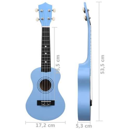 Set dječjeg ukulelea Soprano s torbom svjetloplavi 21 ” - Plava 21” Cijena