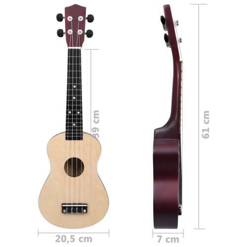 Set ukulelea Soprano s futrolom za djecu Natural 23 ” Cijena