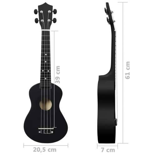 Set dječjeg ukulelea Soprano s torbom crni 23 ” - Crna 23” Cijena