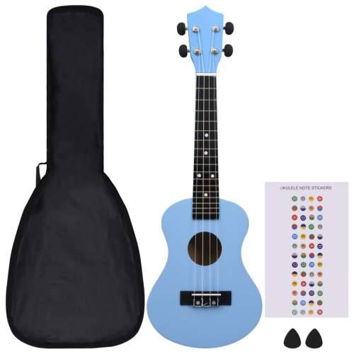 Set dječjeg ukulelea Soprano s torbom svjetloplavi 23 ” Cijena