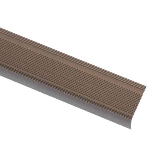 Rubnjaci za stepenice L-oblika 5 kom aluminijski 90 cm smeđi - Smeđa 90 cm (5 pcs) Traka Cijena