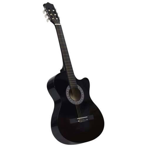 Klasična gitara Western s prorezom i 6 žica crna 38 ” Cijena
