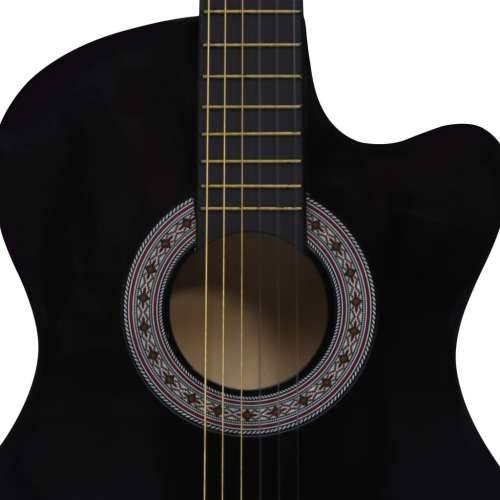 Klasična gitara Western s prorezom i 6 žica crna 38 ” Cijena
