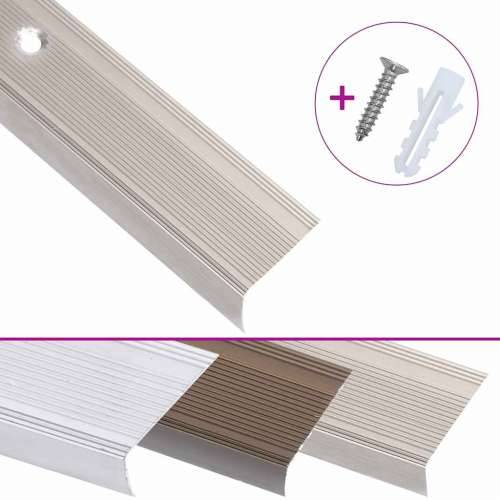 Rubnjaci za stepenice L-oblika 5 kom aluminijski 100 cm bež - Šampanjca 100 cm (5 kom) Vijci Cijena