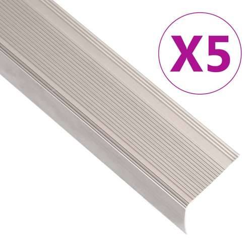 Rubnjaci za stepenice L-oblika 5 kom aluminijski 100 cm bež - Šampanjca 100 cm (5 kom) Traka Cijena