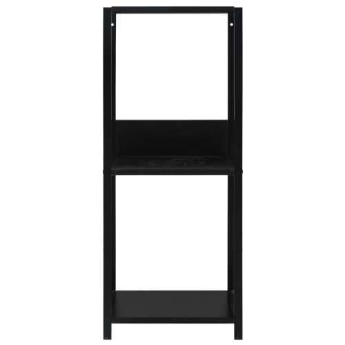Male ravne police za knjige crne 33,5 x 39,6 x 79,7 cm drvene - Crna 1 Cijena