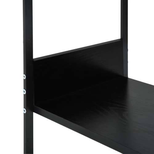 Male ravne police za knjige crne 33,5 x 39,6 x 79,7 cm drvene - Crna 1 Cijena