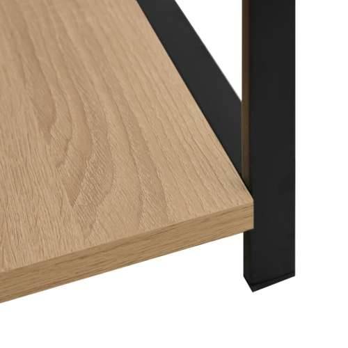 Male ravne police za knjige crne i hrast 33,5x39,6x79,7 cm drvo - crna i hrast 1 Cijena