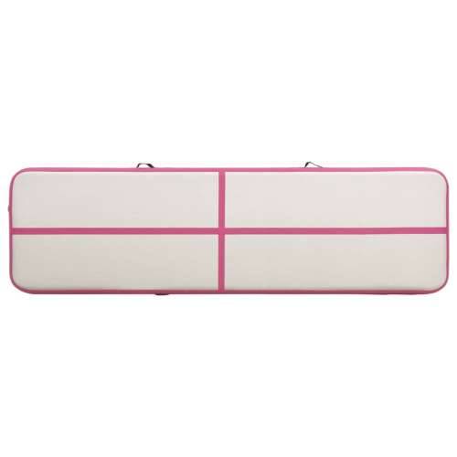 Strunjača na napuhavanje s crpkom 600 x 100 x 15 cm PVC roza Cijena