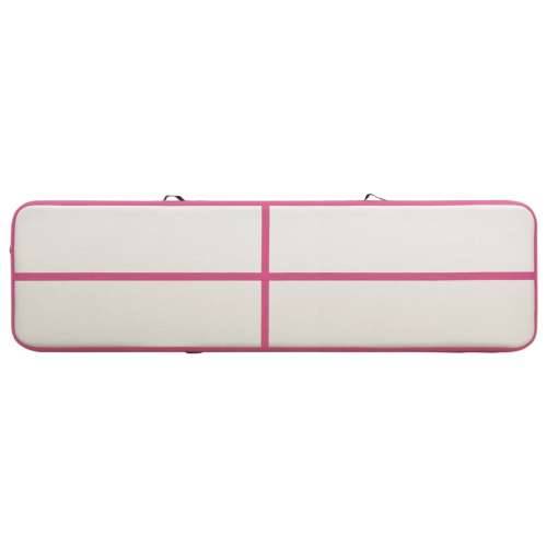 Strunjača na napuhavanje s crpkom 700 x 100 x 15 cm PVC roza Cijena
