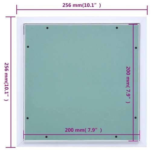 Revizijski otvor za knauf - Pristupna ploča s aluminijskim okvirom i knaufom 200 x 200 mm - 200 x 200 mm Cijena