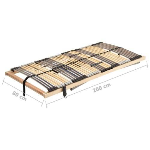 Električna podnica za krevet s 42 letvice i 7 zona 80 x 200 cm - 80 x 200 cm Ne Podesivo (električno) Cijena