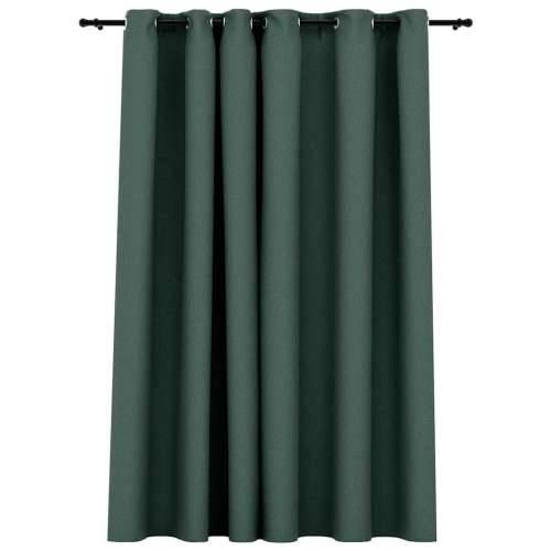 Zavjesa za zamračivanje s prstenima zelena 290 x 245 cm - Zelena 290 x 245 cm 1 Cijena