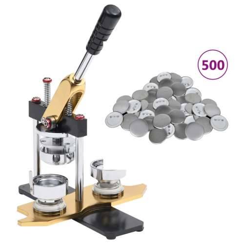 Izrađivač znački s 500 dijelova za gumbe i bušačem 58 mm - 58 mm S dijelom gumba Cijena