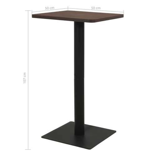 Bistro stolić pepeljasti 50 x 50 x 107 cm - Tamno siva 50 x 50 x 107 cm 1 Cijena
