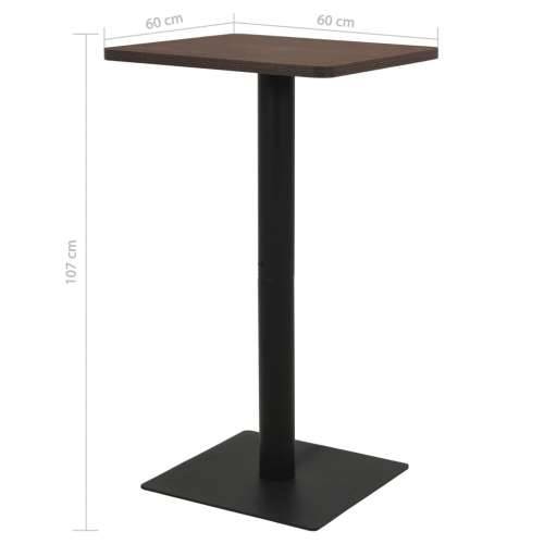 Bistro stolić pepeljasti 60 x 60 x 107 cm - Tamno siva 60 x 60 x 107 cm 1 Cijena
