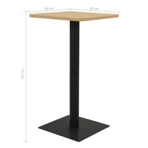 Bistro stol boja hrasta 60 x 60 x 107 - boja hrasta 60 x 60 x 107 cm 1 Cijena