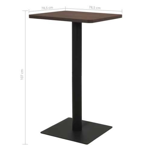Bistro stolić pepeljasti 78,5 x 78,5 x 107 cm - Tamno siva 78.5 x 78.5 x 107 cm 1 Cijena