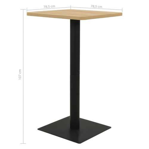 Bistro stolić boje hrasta 78,5 x 78,5 x 107 cm - boja hrasta 78.5 x 78.5 x 107 cm 1 Cijena