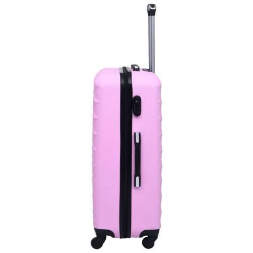 2-dijelni set čvrstih kovčega ružičasti ABS Cijena