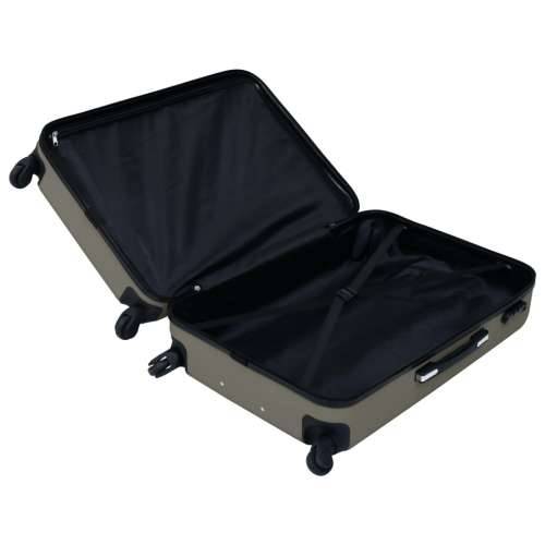 2-dijelni set čvrstih kovčega antracit ABS Cijena