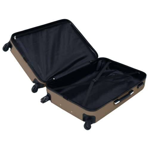 2-dijelni set čvrstih kovčega smeđi ABS Cijena