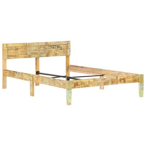 Okvir za krevet od masivnog obnovljenog drva 120 x 200 cm - 120 x 200 cm masivno obnovljeno drvo Cijena