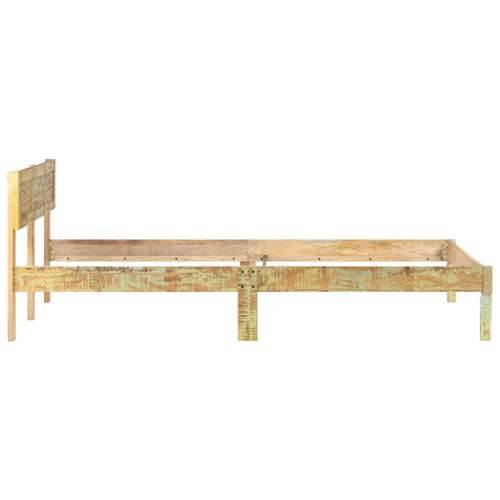 Okvir za krevet od masivnog obnovljenog drva 120 x 200 cm - 120 x 200 cm masivno obnovljeno drvo Cijena