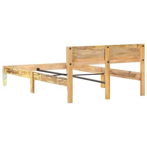 Okvir za krevet od masivnog obnovljenog drva 120 x 200 cm - 120 x 200 cm masivno obnovljeno drvo Cijena