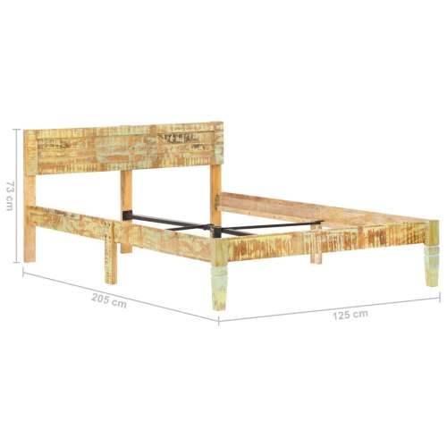 Okvir za krevet od masivnog obnovljenog drva 120 x 200 cm - 120 x 200 cm masivno obnovljeno drvo Cijena