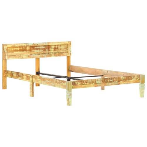 Okvir za krevet od masivnog obnovljenog drva 120 x 200 cm - 120 x 200 cm masivno obnovljeno drvo Cijena