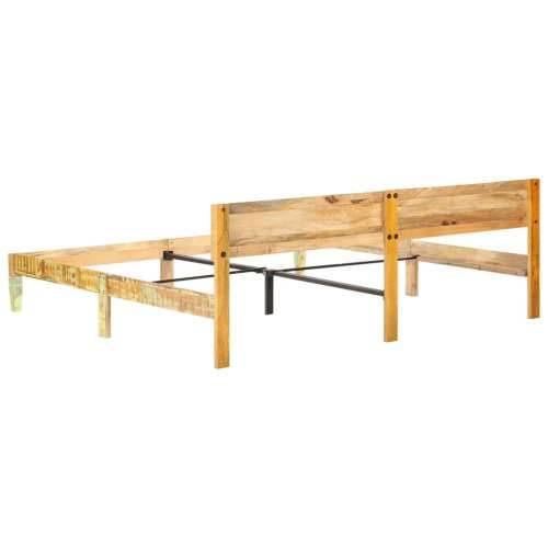 Okvir za krevet od masivnog obnovljenog drva 200 x 200 cm - 200 x 200 cm masivno obnovljeno drvo Cijena