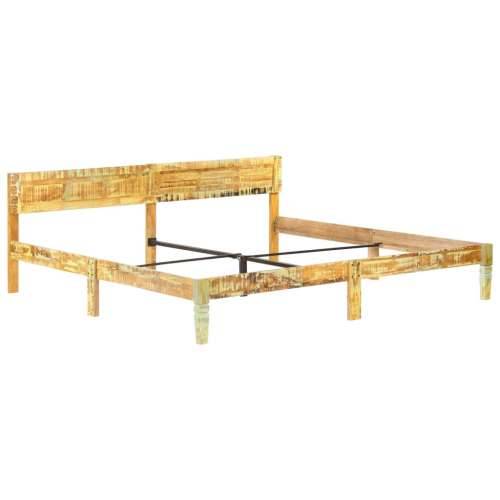 Okvir za krevet od masivnog obnovljenog drva 200 x 200 cm - 200 x 200 cm masivno obnovljeno drvo Cijena