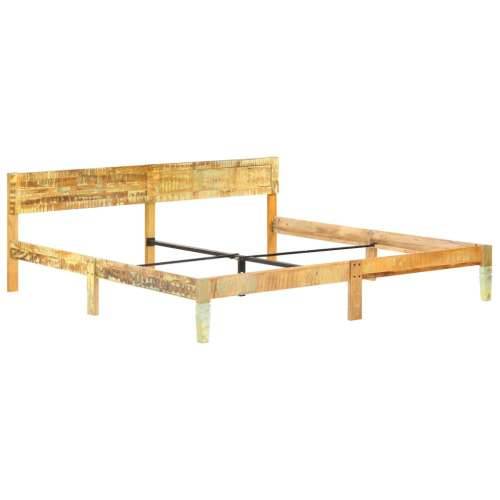 Okvir za krevet od masivnog obnovljenog drva 200 x 200 cm - 200 x 200 cm masivno obnovljeno drvo Cijena