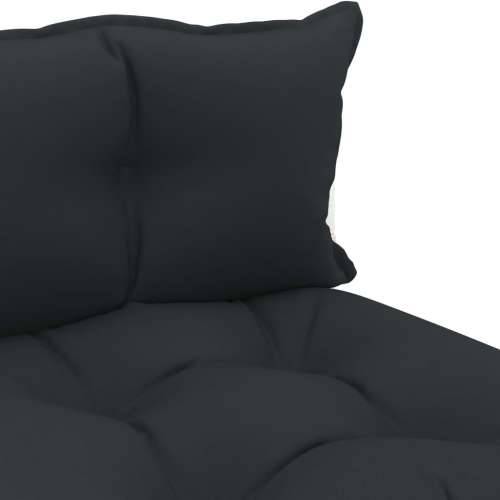 Srednja vrtna sofa od paleta s antracit jastucima drvena - 1 Antracit Bijela Cijena