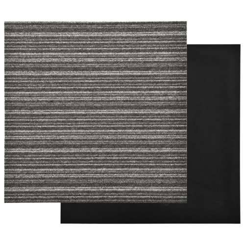 Podne pločice s tepihom 20 kom 5 m² 50x50 cm prugaste antracit - prugasta antracit 1 Cijena