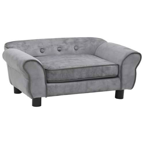 Sofa za pse siva 72 x 45 x 30 cm plišana Cijena