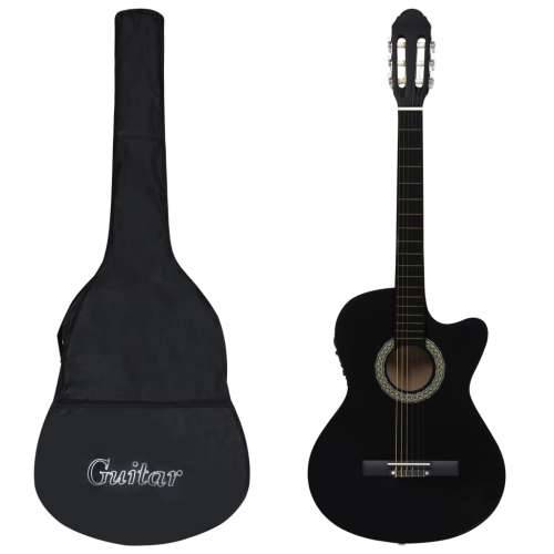 12-dijelni set gitare Western s ujednačivačem i 6 žica crni - Crna 4/4 39” Cijena