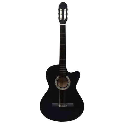 12-dijelni set gitare Western s ujednačivačem i 6 žica crni - Crna 4/4 39” Cijena